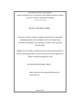 A study on using word guessing strategies in reading comprehension of economics texts of third year students majoring in economics at phuc yen college of industry 