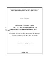 Ngữ nghĩa của tiền tố по  trong động từ tiếng nga và phương thức chuyển dịch sang tiếng việt  luận văn ths  ngôn ngữ học 60 22 05 
