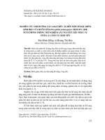 Nghiên cứu ảnh hưởng các loại thức ăn đến một số đặc điểm sinh học của ruồi giấm Drosophila melanogaster (Meigen, 1830) nuôi trong phòng thí nghiệm lấy nguyên liệu phục vụ nuôi cá