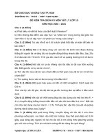 Đề kiểm tra giữa kì 1 môn Vật lý lớp 10 năm học 2020-2021 – Trường Tiểu học, THCS, THPT Vạn Hạnh