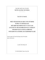 Phân tích đánh giá khả năng ổn định tường vây hố đào sâu kết hợp neo trong đất và sàn tạm