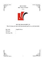 Bài thu hoạch diễn án hành chính hồ sơ 105