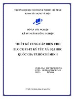 thiết kế cung cấp điện cho block f1 f2 ký túc xá đại học quốc gia tp hồ chí minh 
