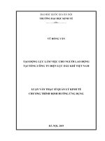 Tạo động lực làm việc cho người lao động tại tổng công ty điện lực dầu khí việt nam 