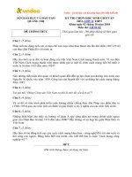 Đề thi chọn học sinh giỏi môn Lịch sử lớp 12  năm học 2018-2019 – Sở Giáo dục và Đào tạo Quảng Trị