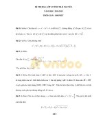 Đề thi chọn học sinh giỏi cấp tỉnh môn Toán lớp 12  năm học 2018-2019 – Sở Giáo dục và Đào tạo Thái Nguyên