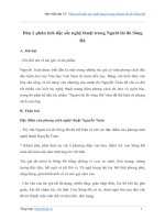 Văn mẫu lớp 12: Phân tích đặc sắc nghệ thuật trong Người lái đò Sông Đà