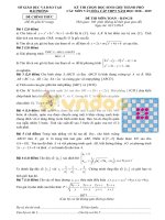 Đề thi chọn học sinh giỏi cấp thành phố môn Toán lớp 12 năm học 2018-2019 – Sở Giáo dục và Đào tạo Hải Phòng