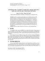 Lết hợp dạy học và nghiên cứu khoa học cho học sinh lớp 12 thông qua môn Hóa học ở trung học phổ thông