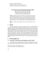 Dạy học dựa vào lí thuyết học tập trải nghiệm trong đào tạo giáo viên kĩ thuật