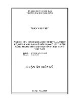 Nghiên cứu cơ sở khoa học tính toán, thiết kế hợp lý máy đào cỡ siêu nhỏ có ưu thế thi công trong điều kiện địa hình chật hẹp ở việt nam 
