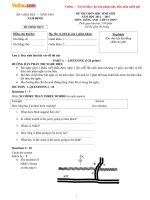 Đề thi chọn học sinh giỏi môn Tiếng Anh lớp 12 năm học 2014-2015 – Sở Giáo dục và Đào tạo Nam Định