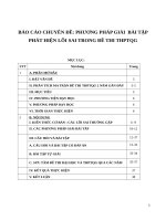 Phương pháp giải bài tập phát hiện lỗi sai trong đề thi THPT QG môn tiếng anh