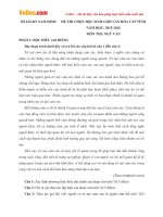 Đề thi chọn học sinh giỏi cấp tỉnh môn Ngữ văn lớp 12 năm học 2015-2016 – Sở Giáo dục và Đào tạo Nam Định