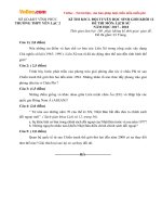 Đề thi khảo sát chất lượng học sinh giỏi môn Lịch sử lớp 12 năm học 2017-2018 – Sở Giáo dục và Đào tạo Vĩnh Phúc