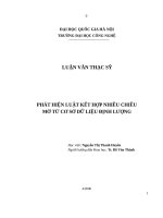 Phát hiện luật kết hợp nhiều chiều mờ từ cơ sở dữ liệu định lượng 