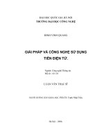 Giải pháp và công nghệ sử dụng tiền điện tử  luận văn ths  công nghệ thông tin 1 01 10 