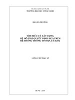 Tìm hiểu và xây dựng hệ hỗ trợ quyết định dựa trên hệ thống thông tin địa lý (GIS) 