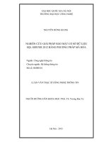 Nghiên cứu giải pháp bảo mật cơ sở dữ liệu SQL server 2012 bằng phương pháp mã hóa   04 