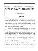 HƯỚNG dẫn học SINH sử DỤNG GIẢN đồ véc tơ và KIẾN THỨC HÌNH học cơ bản GIẢI bài TOÁN MẠCH điện XOAY CHIỀU