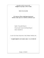 Ứng dụng công nghệ blockchain trong việc quản lý chứng chỉ đào tạo 