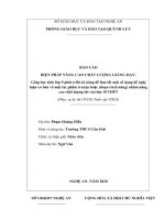 Các biện pháp thi giáo viên giỏi tỉnh môn văn, sử, địa, thể dục theo thông tư 22