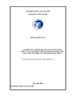 Nghiên cứu thiết kế chế tạo tuyến thu siêu cao tần băng s dùng cho trạm thu mặt đất, thu tín hiệu vệ tinh tầm thấp    