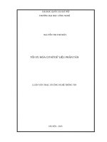 Tối ưu hóa cơ sở dữ liệu phân tán   04 