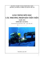 Giáo trình MH 29 - Các phương pháp hàn tiên tiến