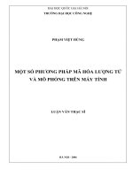 Một số phương pháp mã hóa lượng tử và mô phỏng trên máy tính 