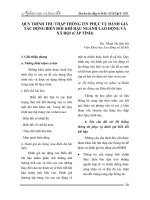 Quy trình thu thập thông tin phục vụ đánh giá tác động biến đổi khí hậu ngành Lao động và xã hội (cấp tỉnh)