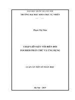 Chập liên kết với biến đổi fourier phân thứ và ứng dụng 