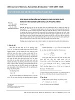 Ứng dụng phần mềm mathematica cho phương pháp newton tìm nghiệm gần đúng của phương trình