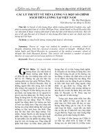 Các lý thuyết về tiền lương và một số chính sách tiền lương tại Việt Nam