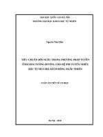 Tiêu chuẩn đối ngẫu trong phương pháp tuyến tính hóa tương đương cho hệ phi tuyến nhiều bậc tự do chịu kích động ngẫu nhiên   