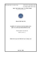 Nghiên cứu đánh giá rủi ro động đất khu vực đô thị thành phố hà nội tt 