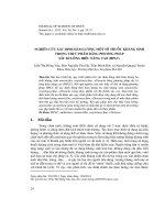 Nghiên cứu xác định hàm lượng một số thuốc kháng sinh trong thực phẩm bằng phương pháp sắc kí lỏng hiệu năng cao (HPLC)