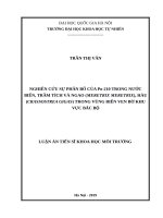 Nghiên cứu sự phân bố của po 210 trong nƣớc biển, trầm tích và ngao (meretrix meretrix), hàu (crassostrea gigas) trong vùng biển ven bờ khu vực bắc bộ 
