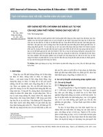 Xây dựng bộ tiêu chí đánh giá năng lực tự học của học sinh phổ thông trong dạy học vật lý