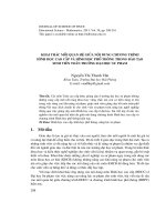 Khai thác mối quan hệ giữa nội dung chương trình hình học cao cấp và hình học phổ thông trong đào tạo sinh viên toán trường Đại học Sư phạm