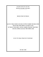 Quản lý hoạt động giáo dục hướng nghiệp cho học sinh trung học phổ thông tại trung tâm kỹ thuật tổng hợp   hướng nghiệp tỉnh phú thọ theo chương trình giáo dục phổ thông 2018 