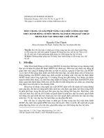 Thực trạng và giải pháp nâng cao chất lượng dạy học thực hành động cơ đốt trong ngành sư phạm kỹ thuật trong đào tạo theo học chế tín chỉ