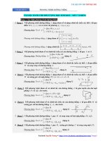 Chuyên đề 31  phương trình đường thẳng  đáp án p1 