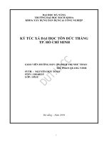 Ký túc xá đại học tôn đức thắng, thành phố hồ chí minh (đồ án tốt nghiệp xây dựng dân dụng và công nghiệp) 