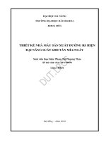 Thiết kế nhà máy sản xuất đường RS hiện đại năng suất 6500 tấn mía ngày 