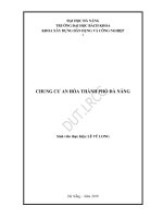 Chung cư an hòa, thành phố đà nẵng (đồ án tốt nghiệp xây dựng dân dụng và công nghiệp) 