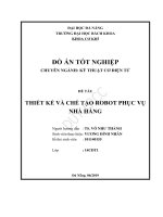 Thiết kế và chế tạo robot phục vụ nhà hàng 