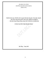 Thiết kế nhà máy chế biến sữa từ nguyên liệu bột sữa gầy với hai dây chuyền sữa chua uống hương dâu, năng suất 17000 lít sản phẩm ca và sữa tiệt trùng không đường, năng suất 12200 tấn sản phẩm năm 