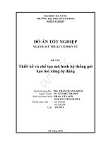 Thiết kế và chế tạo mô hình hệ thống gói kẹo mè xửng tự động 