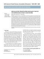 Đánh giá chương trình bồi dưỡng cán bộ quản lý giáo dục của trường Đại học Sư phạm - Đại học Đà Nẵng